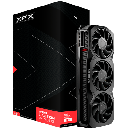 AMD XFX Video Card RX-7900XT 20GB GDDR6 320bit, 2400Mhz / 20Gbps, 2x DP, 1x HDMI 2, 1x USB-C, 3 Fan, 2.5 slot