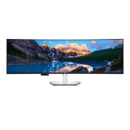 Monitor LED Dell curbat U4924DW, 49" DQHD (5120x1440), IPS, 350nits, 5ms, 60Hz, Curved, culoare Black-Silver