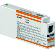 Cartus cerneala original Epson Orange T824A pentru Plotter SureColor SC-P7000 STD SureColor SC-P7000 STD Spectro SureColor SC-P7000 STD Violet Spectro SureColor SC-P7000V, capacitate 350ml