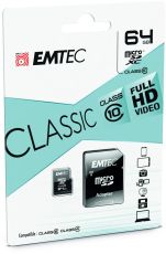 MICROSDHC 64GB CL10 EMTEC