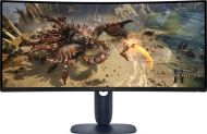 Monitor Led Dell curbat AW3425DWM Alienware, 34" WQHD (3440x1440) VA, 1ms, 180Hz, culoare black