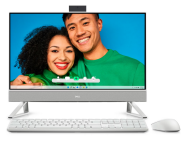 PC all-in-one Dell Inspiron 7730, Procesor Intel Core 7 150U up to 5.7 GHz, 27" FHD (1920x1080) IPS anti-glare 250 nits, ram 16GB (2x8GB) 3200MHz DDR4, 1TB SSD M.2 PCIe NVMe, Intel Graphics, culoare White, Windows 11 Pro
