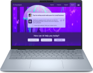 Laptop Dell 14 Plus DB14250, Procesor Intel Core Ultra 7 258V up to 4.8GHz, 14" 2.5K (2560 x 1600) IPS anti-glare 300nits, ram 32GB on board 8533MHz LPDDR5x, 1TB SSD M.2 PCIe NVMe, Intel Arc graphics, culoare Ice Blue, Windows11 Pro