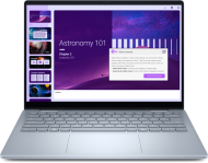 Laptop Dell 14 Plus 2-in-1 DB04250, Procesor Intel Core Ultra 9 288V up to 5.1GHz, 14" FHD+ (1920 x 1200) IPS anti-glare 300nits, touchscreen, ram 32GB on board 8533MHz LPDDR5x, 1TB SSD M.2 PCIe NVMe, Intel Arc graphics, culoare Ice Blue, Windows11 Pro