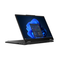 Laptop Lenovo ThinkPad X13 2-in-1 Gen 5, Procesor Intel Core Ultra 7 155U up to 4.8GHz, 13.3" WUXGA (1920x1200) IPS 400nits anti-glare, touch, ram 16GB soldered 6400MHz LPDDR5x, 512GB SSD M.2 PCIe NVMe, Intel® Graphics, culoare Black, Windows11 Pro