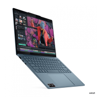 Laptop Lenovo Yoga Slim 7 14AKP10, Procesor AMD Ryzen AI 5 340 up to 4.8MHz, 14" 2.8K WQXGA+ (2880x1800) OLED 1100nits, ram 16GB soldered 7500MHz LPDDR5x, 1TB SSD M.2 PCIe NVMe, AMD Radeon 840M Graphics, culoare Tidal Teal, No OS 