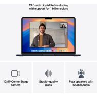 Laptop Apple MacBook Air 13", Procesor Apple M4 CPU cu 10 nuclee, GPU cu 10 nuclee, 13.6"(2560 x 1664) IPS 500nits, ram 16GB, 1TB SSD, tastatura INT, culoare Midnight, macOS Sequoia