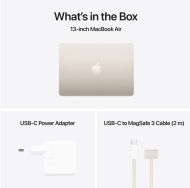 Laptop Apple MacBook Air 13", Procesor Apple M4 CPU cu 10 nuclee, GPU cu 10 nuclee, 13.6"(2560 x 1664) Retina 1000nits, ram 16GB, 1TB SSD, tastatura INT, culoare Starlight, macOS Sequoia