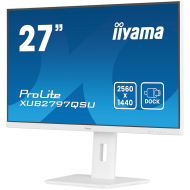 IIYAMA Prolite XUB2797QSU-W2 Business Monitor - 68.6 cm (27''), WQHD (2560x1440), IPS LED, 100Hz, 300 cd/m², matte/white