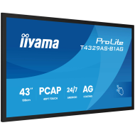 Iiyama T4329AS-B1AG, INTERACTIVE FLAT panel, 108 cm (42.5"), LED, 3840 x 2160  WI-FI, 24/7