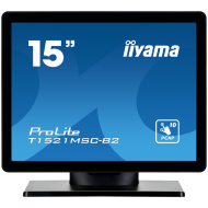 15" PCAP Bezel Free Front, 10P Touch, 1024x768, Speakers, VGA, HDMI, 325cd/m², USB Interface, External Power Adapter, Multitouch with supported OS