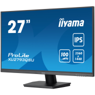 IIYAMA Monitor LED XU2793QSU-B7 27" IPS 2560 x 1440 @100Hz 16:9 300 cd/m²  1300:1 1ms HDMI DP USB Hub 3.2 Tilt
