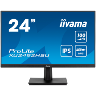 IIYAMA Monitor LED XU2492HSU-B6 24" IPS technology panel with USB hub and 100Hz refresh rate 1920 x 1080 100H 250 cd/m HDM DP 4xUSB Tilt