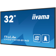 IIYAMA LFD LH3275HS-B1AG 32" Full HD Professional Digital Signage 24/7  31.5" 1920 x 1080 @60Hz 500 cd/m² 1200:1 8ms Android 11 OS, iiSignage2, FailOver, EShare landscape, portrait