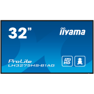 IIYAMA LFD LH3275HS-B1AG 32" Full HD Professional Digital Signage 24/7  31.5" 1920 x 1080 @60Hz 500 cd/m² 1200:1 8ms Android 11 OS, iiSignage2, FailOver, EShare landscape, portrait