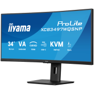 34" UW Curved VA-panel, 3440x1440-120Hz, 350cdm, 0,4ms MPRT, Speakers,USB-C Dock (LAN/KVM/95W PD),DisplayPort, 2xHDMI,USB HUB (2x3.2 2xC) ,Adaptive Sync.15cm Height Adj. Stand