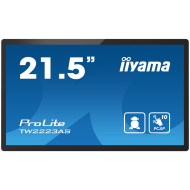 IIYAMA Monitor TW2223AS-B2 21.5” Full HD PCAP 10pt interactive Touch Panel Android VA 1920 x 1080 400 cd/m² 18ms projective capacitive Android 12 with GMS