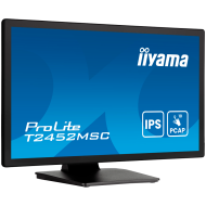 24" IPS Bonded PCAP, 10P Touch with AG and Anti-Finger print coating, 1920x1080, Flat Bezel Free Glass Front, HDMI, DisplayPort, 345cd/m2 (with touch), USB Hub 2x 3.2, Speakers