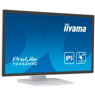 Iiyama ProLite T2452MSC-W1 - LED monitor24" (23.8" viewable) touchscreen 1920 x 1080 Full HD (1080p) IPS 400 cd/m² 1000:1 14 ms HDMI DisplayPort speakers white