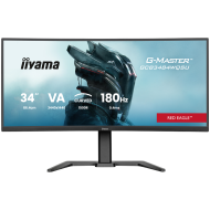 IIYAMA Monitor LED GCB3484WQSU-B1 34" VA 1500R 3440 x 1440 180Hz 21:9 500 cd 4000:1 0.4ms HDMI DP USB HUB Full Ergo