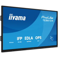 Iiyama ProLite TE8613A-B1AG - 86" Diagonal Class (85.6" iewable) LED-backlit LCD display interactive digital signage with touchscreen (multi touch) / optional slot-in PC capability 4K UHD (2160p) 3840 x 2160 black matte finish
