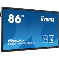 IIYAMA PROLITE TE8614MIS-B2AG 86" LED-BACKLIT LCD INTERACTIVE MULTITOUCHE DIGITAL SIGNAGE / 8-MICROPHONE AREA/ OPTIONAL SLOT IN PC 4K UHD (2160p) 3840 x 2160 Black