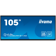 105" UW5K 5120x2160 VA, Anti-Glare, 40-Points Touch, 450cd/m2, Metal, Fan-less, SP 2x 16W + 16W subwoofer, Mic Array 8x, HDMI 4x, HDMI-out, USB-C 2x up to 100W PD, mini-jack, S/PDIF, LAN 2x, RS232C, iiWare,WiFi/BT, VESA 1000x400, OPC slot, Android 13