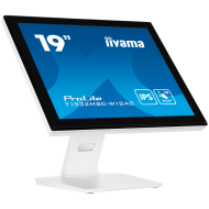 19" WHITE PCAP Anti-Glare coated, Bezel Free Front, 10P Touch, IPS Panel, 1280x1024, Speakers, VGA, DisplayPort, HDMI, 215cd/m2 (with touch), USB Interface, Built-In Power Adapter, Multiouch with supported OS