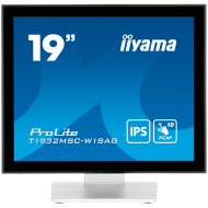 19" WHITE PCAP Anti-Glare coated, Bezel Free Front, 10P Touch, IPS Panel, 1280x1024, Speakers, VGA, DisplayPort, HDMI, 215cd/m2 (with touch), USB Interface, Built-In Power Adapter, Multiouch with supported OS