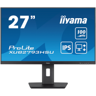 IIYAMA Prolite XUB2793HSU-B7 Business Monitor - 68.6 cm (27''), FULL HD (1920x1080), IPS LED, 100Hz, 300 cd/m², matte / black