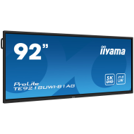 92" UW5K 5120x2160 VA Anti-Glare, 50-Points Touch,450cd/m2, Metal, Fan-less, SP 2x 16W + 16W subwoofer, Mic Array 8x, HDMI 4x, HDMI-out, USB-C 2x up to 100W PD, mini-jack, S/PDIF, LAN 2x, RS232C,  iiWare, WiFi/BT, VESA 800x600, OPC slot, Android 13