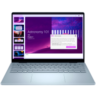 Laptop Dell 14 Plus 2-in-1, Procesor Intel Core Ultra 9 288V up to 5.1GHz, 14" FHD+ (1920x1200) IPS anti-glare 300nits, touch, ram 32GB on board 8533MHz LPDDR5x, 1TB SSD M.2 PCIe NVMe, Intel® Arc graphics, culoare Ice Blue, Windows11 Pro