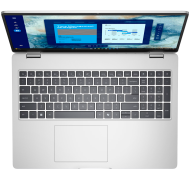 Laptop Dell Pro 16, Procesor Intel Core Ultra 5 235U vPro up to 4.9GHz, 16"FHD+ (1920x1200) anti-glare 300nits, ram 16GB (1x16) 5600MHz DDR5, 512GB SSD M.2 PCie NVMe, Intel Graphics, culoare silver, Windows11 Pro