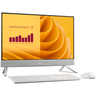 Dell 27 AIO,27"FHD(1920x1080)Infinity NO-Touch,Intel Core 7 150U(12MB cache,10cores,12threads,5.4GHz),32GB(2x16)DDR5 5200 MT/s,2TB(M.2)PCIe NVMe SSD,Intel Graphics,Wi-Fi 6E AX211(2x2)+BT,Dell Pro Kb&Mouse-KM5221W,White,Win11Pro,3Yr NBD