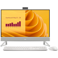 Dell 27 AIO,27"FHD(1920x1080)Infinity NO-Touch,Intel Core 7 150U(12MB cache,10cores,12threads,5.4GHz),32GB(2x16)DDR5 5200 MT/s,2TB(M.2)PCIe NVMe SSD,Intel Graphics,Wi-Fi 6E AX211(2x2)+BT,Dell Pro Kb&Mouse-KM5221W,White,Win11Pro,3Yr NBD