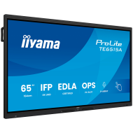Iiyama ProLite TE6515A-B1AG - 65" Diagonal Class (64.5" viewable) LED-backlit LCD display interactive digital signage with touchscreen (multi touch) / 8-microphone array / optional slot-in PC capability 4K UHD (2160p) 3840 x 2160 black (bezel) matte