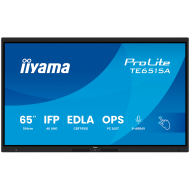 Iiyama ProLite TE6515A-B1AG - 65" Diagonal Class (64.5" viewable) LED-backlit LCD display interactive digital signage with touchscreen (multi touch) / 8-microphone array / optional slot-in PC capability 4K UHD (2160p) 3840 x 2160 black (bezel) matte