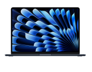 Laptop Apple MacBook Air 15", Procesor Apple M5 CPU cu 10 nuclee, GPU cu 10 nuclee, Neural Accelerators, 15.3"(2880 x 1864) IPS 500nits, ram 16GB, 1TB SSD, tastatura INT, culoare Midnight, macOS Tahoe