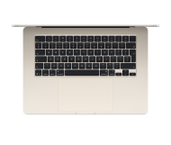 Laptop Apple MacBook Air 15", Procesor Apple M5 CPU cu 10 nuclee, GPU cu 10 nuclee, Neural Accelerators, 15.3"(2880 x 1864) IPS 500nits, ram 16GB, 512GB SSD, tastatura INT, culoare Starlight, macOS Tahoe