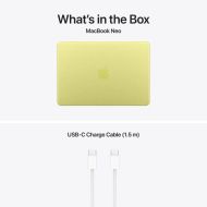 Laptop Apple MacBook Neo 13", Procesor Apple A18 Pro, CPU cu 6 nuclee, GPU cu 5 nuclee, Neural Engine 16 nuclee, 13"(2408 x 1506) IPS 500nits, ram 8GB, 512GB SSD, tastatura INT, culoare Citrus, macOS Sequoia