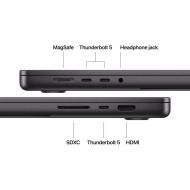 Laptop Apple MacBook Pro 16", Procesor Apple M5 Max, CPU cu 18 nuclee, GPU cu 40 nuclee, 16 nuclee Neural Engine, 16.2"(3456 x 2234) Liquid Retina XDR 1000nits, Nano Texture, ram 128GB, 2TB SSD, tastatura US, culoare Space Black, macOS Tahoe