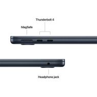 Laptop Apple MacBook Air 13", Procesor Apple M5 CPU cu 10 nuclee, GPU cu 10 nuclee, 13.6"(2560 x 1664) IPS 500nits, ram 32GB, 1TB SSD, tastatura US, culoare Midnight, macOS Sequoia