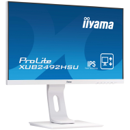 24" WHITE IPS panel, 1920x1080 at 120Hz, EyeComfort, 15cm height adjustable stand, 350cd/m2, 1500:1, Speakers, HDMI, DisplayPort, 1ms MPRT, USB 2x3.2 plus 2x USB-C