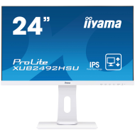 24" WHITE IPS panel, 1920x1080 at 120Hz, EyeComfort, 15cm height adjustable stand, 350cd/m2, 1500:1, Speakers, HDMI, DisplayPort, 1ms MPRT, USB 2x3.2 plus 2x USB-C