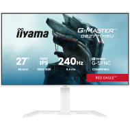 27" WHITE Fast IPS Gaming, G-Master Red Eagle, G-SYNC Compatible, 1920x1080 at 240Hz, 350cd/m2, 2x HDMI, DisplayPort, 0.4ms MPRT, Speakers, USB hub 1x3.2 1x USB-C, Black Tuner, 15cm height adjustable stand
