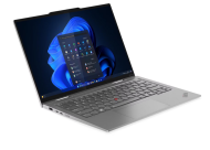 Laptop Lenovo ThinkPad X1 2-in-1 Gen 10 Aura Edition, Procesor Intel Core Ultra 7 258V up to 4.8Ghz, 14" 2.8K (2880x1800) OLED 500nits AR / AS, touchscreen, ram 32GB soldered 8533Mhz LPDDR5x, 1TB M.2 PCIe NVMe, Intel Arc Graphics 140V, culoare Grey, Windo