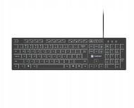 Tastatura Natec Herring Slim, negru/alb