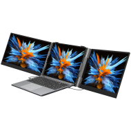 Portable monitor Blackview DCM6 Dual Screen 14inch 1920x1080 16:9 LCD 60Hz IPS 178 USB-C 3.1x3 for 13-17.3 inch laptops352.2x237.43x15.9mm Grey Black