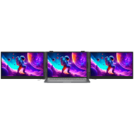 Portable monitor Blackview DCM8 Dual Screen 15.3inch 1920x1200 16:9 LCD 60Hz IPS 178 USB-C 3.1x3 364.4x237.43x21mm Grey Black