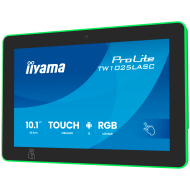 IIYAMA 10,1" RGB LED-Lightbar Panel-PC with Android 13+GMS, SOC Quad-core RK3568 4GB, Storage 32GB, PCAP 10-Points Touch, 1280x800, 390cd/m2, IPS panel, Speakers, Mic, Camera 5MP, NFC, RFID, LAN-POE, WIFI6, BT5.2, SD Slot, 450cd/m2, Cable cover, iiSi